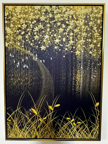 Beautiful Golden Leaves Artwork