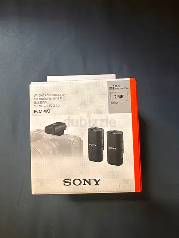Brand New Sony ECM-W3 Wireless Microphone (Dual-Channel), Never Used Price: AED 1,100