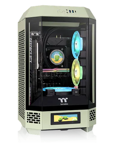 Thermaltake / thermal take the tower 250 Matcha green mini itx case