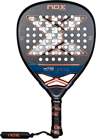 Nox AT10 Genius Attack 18K Alum by Agustin Tapia Padel Racket, Black