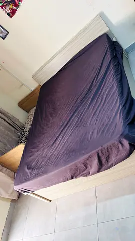 Bed with mattress