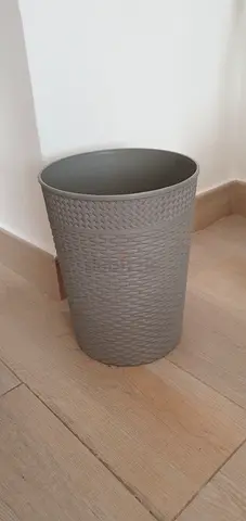Grey plastic bin