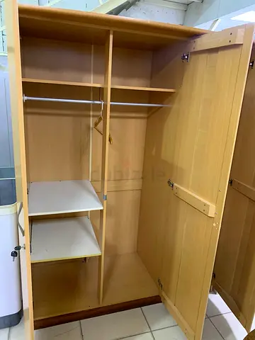 Wooden Wardrobe with Shelves