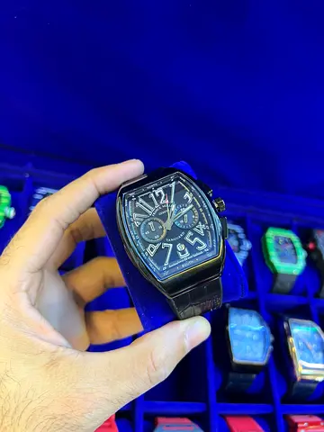 Stylish Black Chronograph Watch