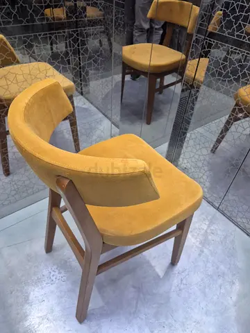 Stylish Wooden Upholstered Chair with Cushion