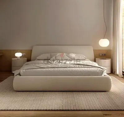 Boucle Fabric Bed for Sale Premium Quality