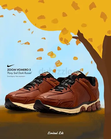 Nike Zoom Vomero 5 - Limited Edition in Pony Sail Dark Russet