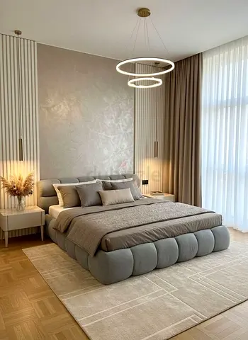 Elegant Modern King Size Bed