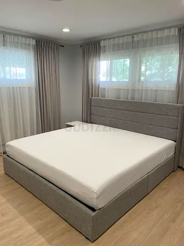 Modern Grey King Size Bed