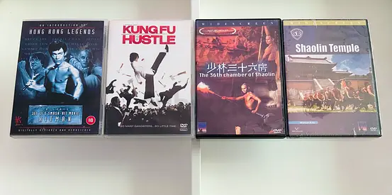 4 Martial Arts / Kung Fu Movie DVD’s