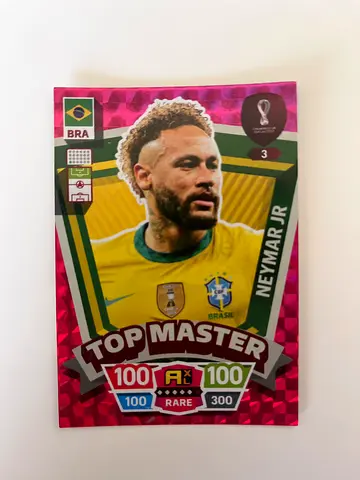 Adrenalyn XL World Cup 2022 Qatar Trading Card No.3- Top Master Neymar Jr.