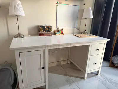 Ikea Hemnes desk (Stain white) 155X65cms