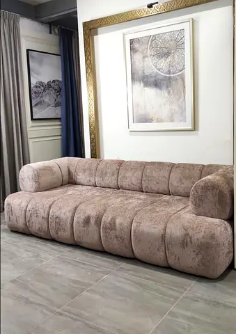 Stylish Plush Sofa for Modern Living Room