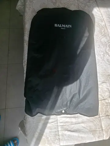 Balmain Black Wool Coat (90% Wool) – XXL – Original 7,960 AED – Selling 2,500 AED