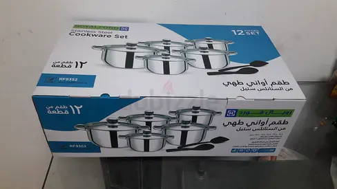 ROYALFORD Stainless Steel 12 Pieces Set Cookware