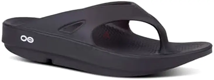 OOFOS Ooriginal flip flops, Classic Black, Size EU 47 - medicated