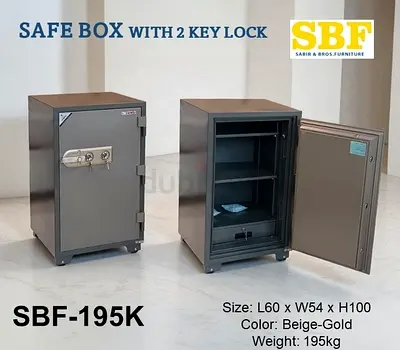 Secure Safe Box with Key Lock - SBF-195K