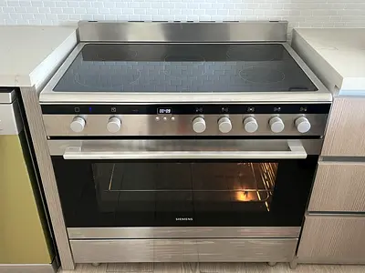 Siemens 5 burner electric ceramic cooking ranges size 90cm