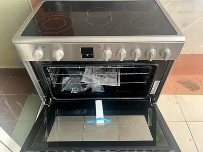 Brand New | Bosch 90x60 Cm Electric Range Cooker, Series 8, High Speed Ceramic Cooking Zones,