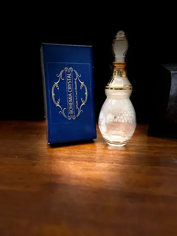 Elegant Bohemian Crystal Perfume Bottle