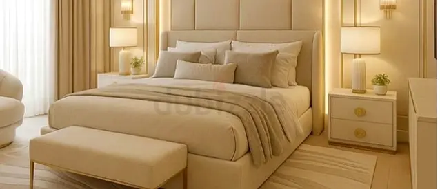 King size beige colour 180 *200 king size bed