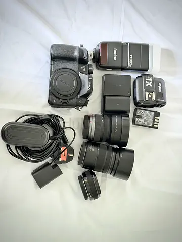 Panasonic GH4 Mirrorless Camera with lenses