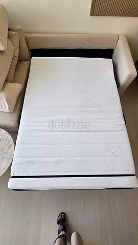 Vimle L shape sofa bed with mattress