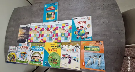Grade 7Books The  Central School,Dubai With 2 free Long note books 100pages