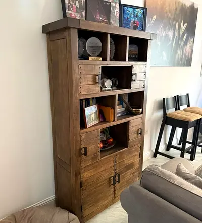 Solid wood book shelves