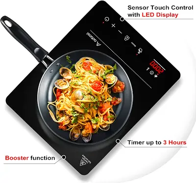 AAOBOSI Portable Induction Hob,2000W Single Induction Hob