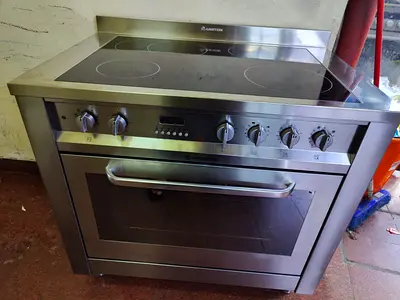 ariston full electric ceramic 5 HOBS cooking range oven fan stove 90X60