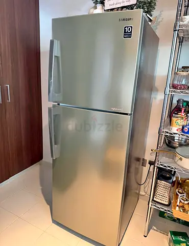 Samsung 420 Liters Top Mount Refrigerator with Twin Cooling  Digital Inverter Technology, Platinum