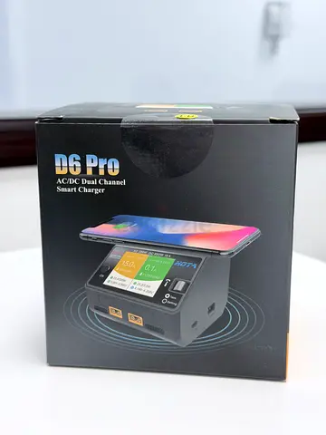 HOTA D6 Pro AC 200W DC 650W 15A 2X325W Charger With Wireless Charging for NiZn/Nicd/NiMH Battery