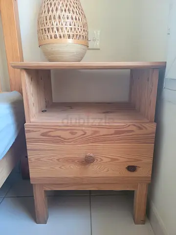 Solid pine wood night stand x2