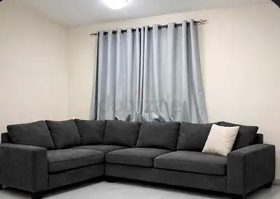 Stylish Grey L-Shaped Sofa (Pan Homes/Pan Emirates)