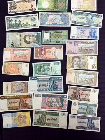 Collection of Vintage Banknotes
