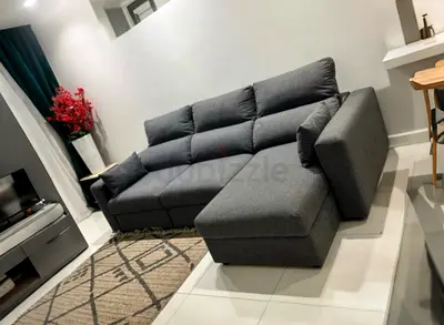 IKEA Esklstuna L shape sofa Dark gray