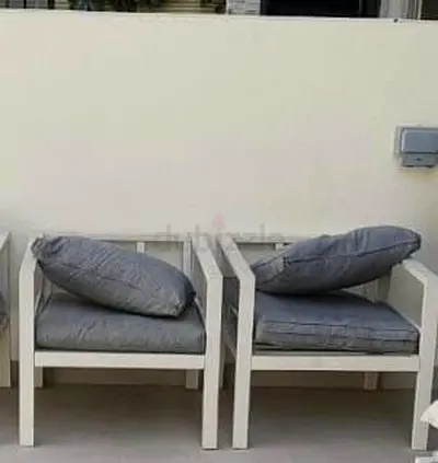 Stylish Outdoor Armchairs with Cushions