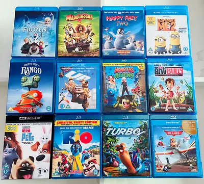 12 Kids Blu-ray Movie DVD’s