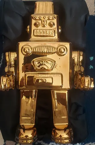 Vintage Gold Robot Toy