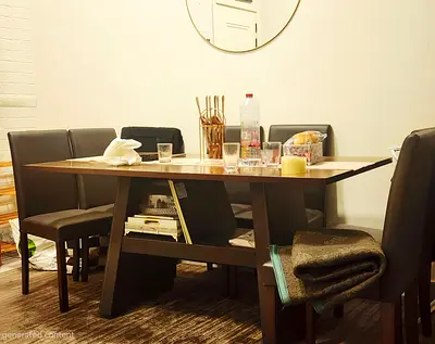 Elegant Dining Table with 06 Chairs