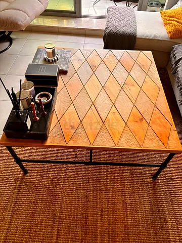 Handcrafted Geometric Coffee Table