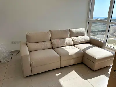 IKEA Esklstuna L shape sofa Bed Beige