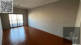 One bedroom and living room in Al Nuaimi 1 with a balcony. The bedroom is a master bedroom with a ba