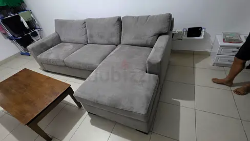 Cratebarrel axis L shape sofa