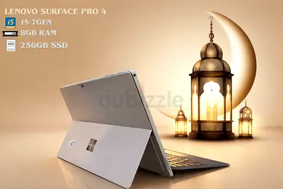 Microsoft Surface Pro 4 - i5 6th Gen, 8GB RAM, 256GB SSD