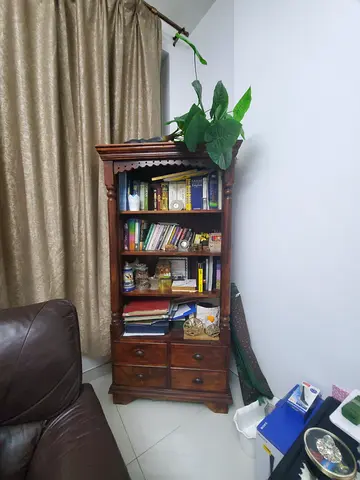 Wooden bookshelf