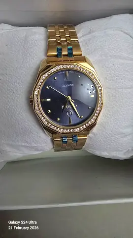 Elegant Gold Watch with Diamond Accents
