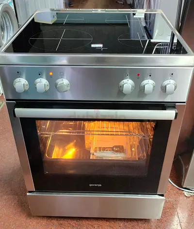 Gorenje Electric ceramic 4 HOBS stove oven fan COOKING RANGE 60x60 cooker