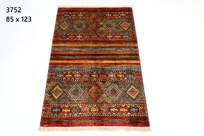 3x4ft afghan hand knotted natural wool carpet rug door mat vegetable dye